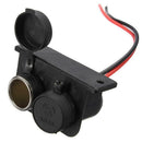 Car Cigarette Lighter Socket Dual Motorcycle Cigarette Lighter Socket Seat