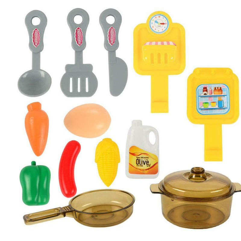 Plastic Kitchen Role Play Set Simulation Food Vegetables Kids Children Toys