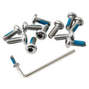12pcs MTB Bike Disc Brake Bolts Rotor Cycling T25 Screws with  Wrench Key