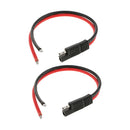 2x 10AWG 12-24V SAE Plug Power Adapters Cable for Solar Battery Charger
