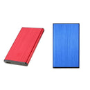 2x 2.5" Alloy USB 2.0 to SATA External HDD HD Hard Disk Drive Enclosure Case