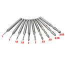 10pcs 1/1.5/2.0/2.5/ 3.175mm Carbide Ball Nose End Mill CNC Engraving Router bit