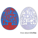 Metal Easter Egg Cutting Dies Scrapbooking Stencils Template for DIY Album