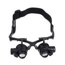 10/15/20/25X LED Magnifier Magnifying Eye Glass Loupe Jeweler Watch Repair