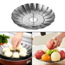 Stainless Steel Steamer Basket Folding Dish for Vegetable Fruits Newest Useful