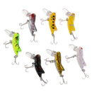 7Pcs Fishing Lures Lifelike Insect Grasshopper Baits Crankbaits Treble Hook
