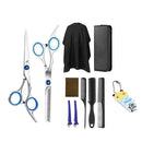 Set of 10 Hair Cutting Haircut Scissors Kit w/ Accessories For Barber Salon