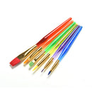 6 Pcs/Set Paint Brush Set New Nylon Handle Brush Kid Watercolor Drawing Z