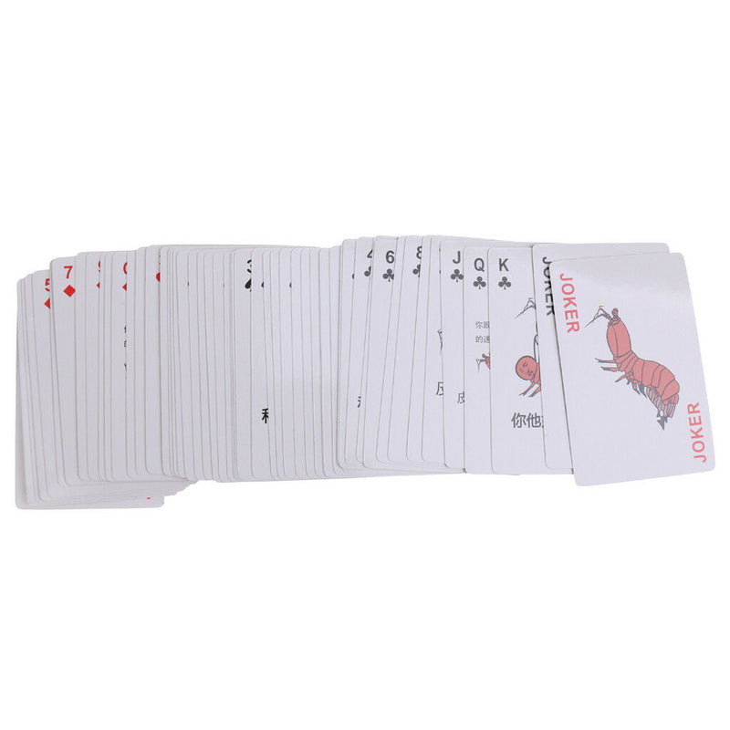 Unique Playing Cards Poker Set Funny Images Party Desk Games Pipi Shrimp