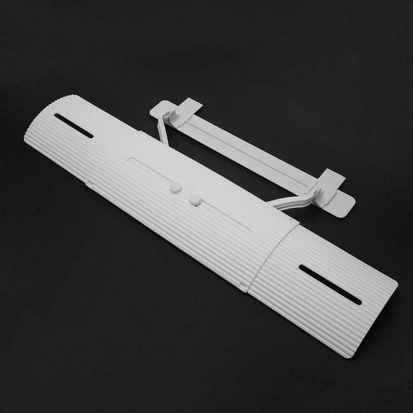 Adjustable Air Conditioner Cover Windshield Air Conditioning Baffle (White)