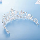 Women Girls Elegant Wedding Bride Crown Headwear Rhinestone Tiaras Cute Gif Gw