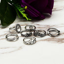 Ping Adjust DA door Boho Midi Rings Finger Ring Setting Jewelry Set 7pcs R3H8