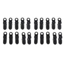 20 Pieces Plastic Tie Down Emergency Awning Set Tarp Clip Tent Clamp Black