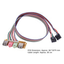 2 USB 2.0 Ports PC Computer Case Front Panel USB Audio Mic Earphone Cable