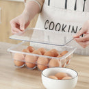 12 Cells Egg Storage Box Crisper Container Kitchen Organizer With Cover Tra