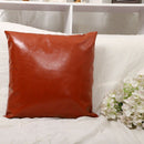 Pillow Case Crazy Horse Oil Leather Case Cortex Sofa Decorative Cushion CoveQ7H8