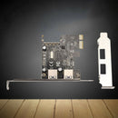 2-Port USB 3.0 PCI-Express PCIe Adapter Controller Card Low Profile 4-Pi AWG
