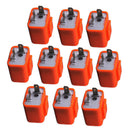 10PCS 12V Pin Adjustable Frequency LED Flasher Relay Turn Signal Blinker Orange