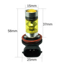 Golden Light H11 3030 100W Highlight Car LED 360 Degree Lamp Lights Fog Dri H7S6