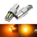 BA15S R5W 1157 5050 15SMD Orange LED Car Tail Turn Signal Light Bulb Lamp Amber