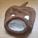 Warm Coral Velvet Cat Sleeping Bag Puppy Puppy Pet Cat Bed Kennel House Sof