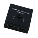 4K HDMI Switch HDMI Bi-directional 1x2 / 2x1 AB Switcher Splitter 2 Port