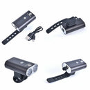 Flashlight For Bicycle Smart USB Rechargeable Front Lamp Cycling HeadlightB_kz