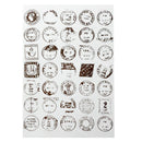 6x Retro DIY Calendar Paper Stickers for Scrapbooking Diary Planner StickyME