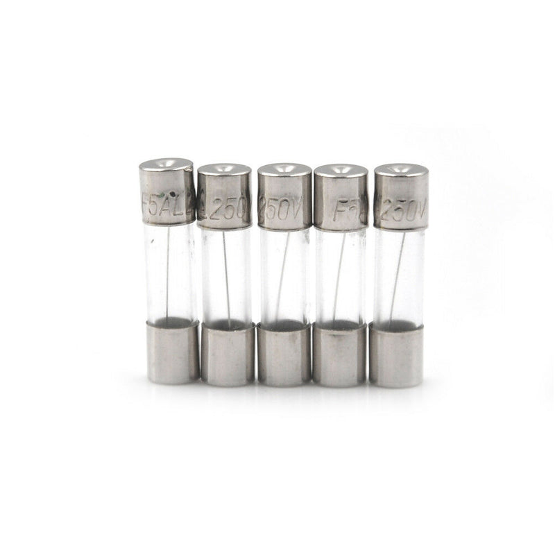 100Pcs/Box 5*20mm 5A 250V Fuses 5 Amp Glass Tube Fast-Blow Fuse S Nw