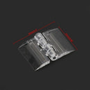 10Pcs Transparent Plastic Folding Hinges Durable Clear Acrylic Hinge Tools New