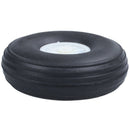 3.5 Inch RC Airplane Black PU Tire Wheel With Beige Plastic Hub Super Light
