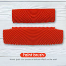 2pcs Rubber Imitation Wood Grain Wall Painting Decorative Roller Brushes