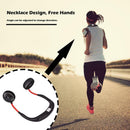 USB Rechargeable Wearable Portable Mini Hand Free Fan Neckband Fan (Black)