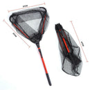 Portable Fishing Landing Net Folding Handle Triangle Frames Aluminum Alloy XFS