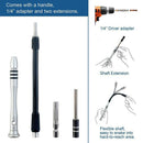60 in 1 S2 Tool Steel Precision Screwdriver Nutdriver Bit Repair Tools Kit SeJC_