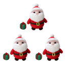 Set of 3 Felt Applique Kit DIY Christmas Santa Claus Felting Crafts for Kids