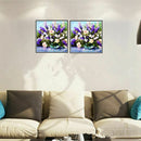 DIY Flower arranging 5D diamond Painting flowers Cross Stitch diamond embro K7O8