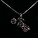 316L Stainless Steel Motorcycle Motorbike Pendant Biker Men's Punk Jewelry