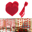 Love Heart Curtain Non-woven Garland Flags  Wedding Supply House Decor M&O