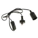 E27 Plug-In Hanging Light Cord with On/off Switch Socket for Lampshade Paper