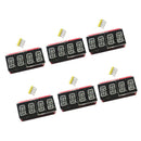 6Pcs/Set 0.54" 4 bit Digital LED Display Module I2C Interface   Red Orange