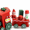Funny Wood Christmas Gift Xmas Mini Train Decoration Decor Gift M8J9