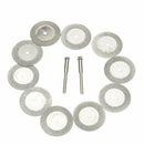10pcs 30mm Diamond Cut Off Disc Wheel Rotary Tool w/ Arbor Y1K2