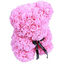 23Cm Foam Bear Of Roses Bear Rose Flower Artificial New Year Gifts For Wome