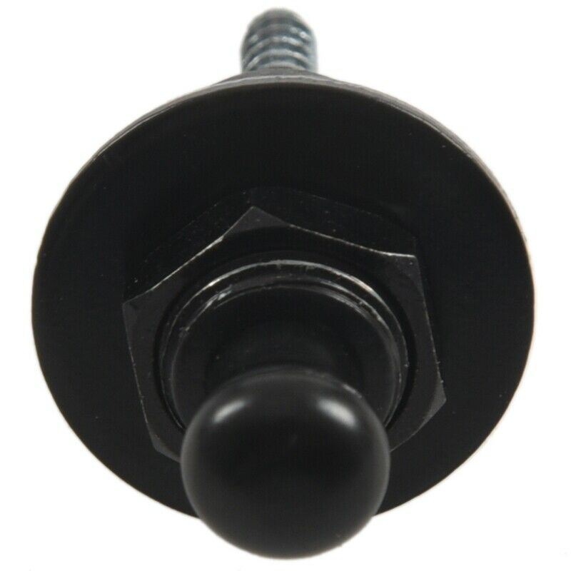Strap Lock Straplocks Round Head for Electric Guitar Bass Black