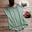 Women Plain Batwing Sleeve Casual Loose Baggy Tops T-Shirt Blouse Green XXL
