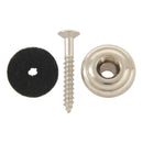 Chrome Mushroom Headband Button for Mandolin Guitar