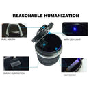 1pc Car Ashtray Ash Blue LED Light Smokeless Stand Cylinder Holder O5A5 T6U2