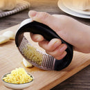 Stainless Steel Garlic Press Cutter Ginger Slicer Kitchen Vegetable Grinder Tool