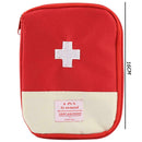 Portable First Aid Emergency Medicine Storage Kit Bag Pill Organizer (Red)